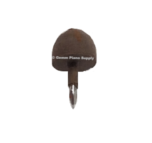 Piano Cabinet Rubber Head Nail Bumper 3/8" Dia. Brown