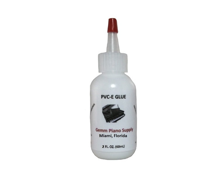 GBC Piano PVC-E Glue 2 oz - Excellent Adhesive for Piano Keytops, Felts or Leather Material
