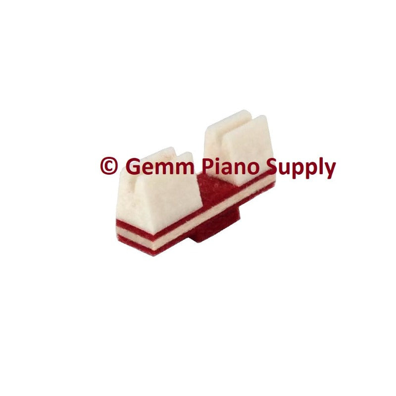 Upright Piano Bass Damper Wedge, Old Style (Trichord Wedge)