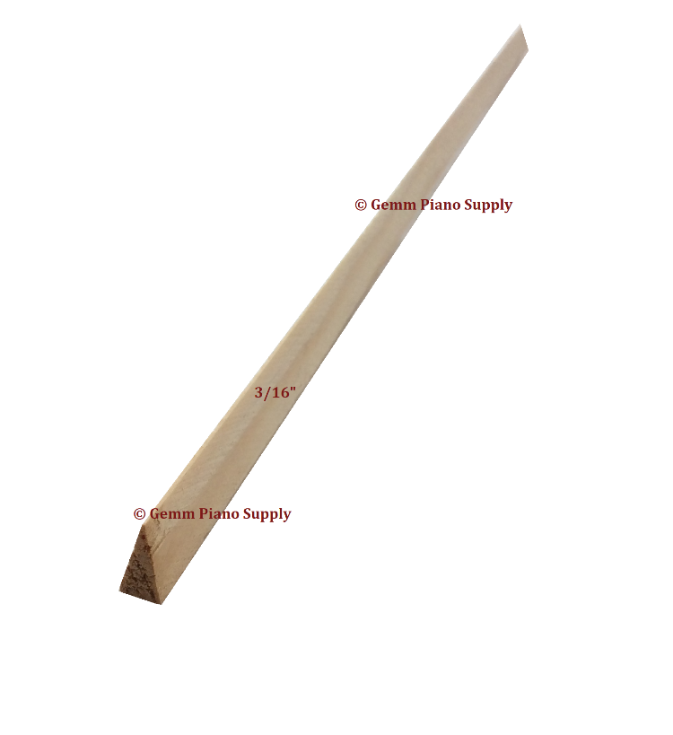 Piano Soundboard Spruce Shims 3/16"