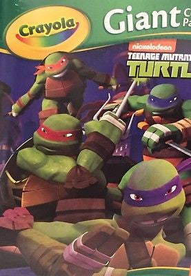 Teenage Mutant Ninja Turtles Crayola 18 Giant Coloring Pages 12 3/4" X 19 1/2"
