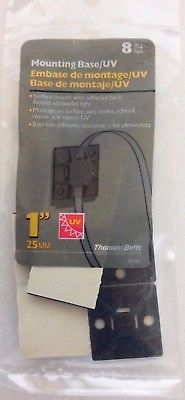 Thomas & Betts Mounting Base/UV, 8 PK, Black