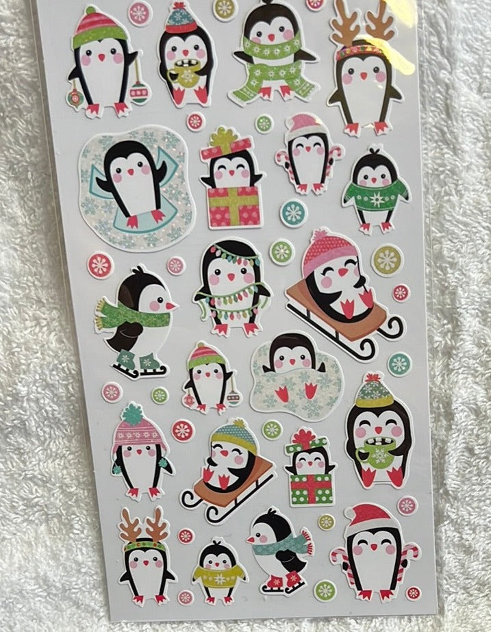 Christmas Recollections Stickers - Winter Penguins