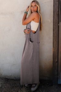 DUNE Corded Adjustable Straps Wide Leg Loose Overall