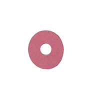 Piano Front Rail Paper Punchings Pink .007" Thick x 7/8" OD