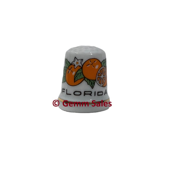 Florida Oranges Souvenir Thimble