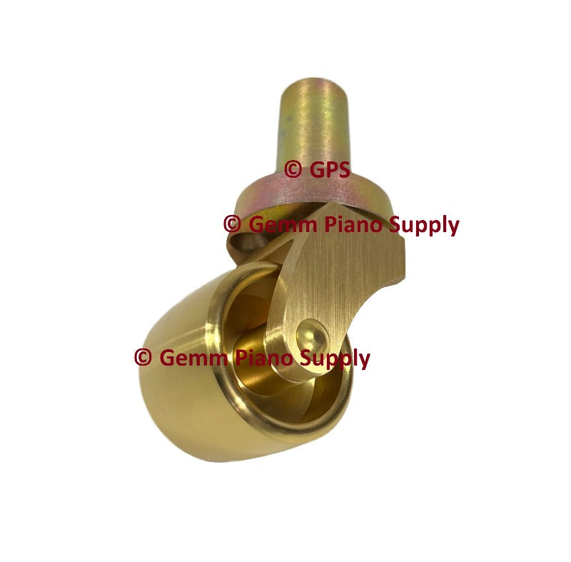Yamaha Grand Piano Brass Caster 1-3/4" Wheel Dia. with Brass Socket