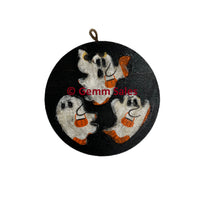 Halloween Trick-or- Treat Wood Ghosts - Handmade