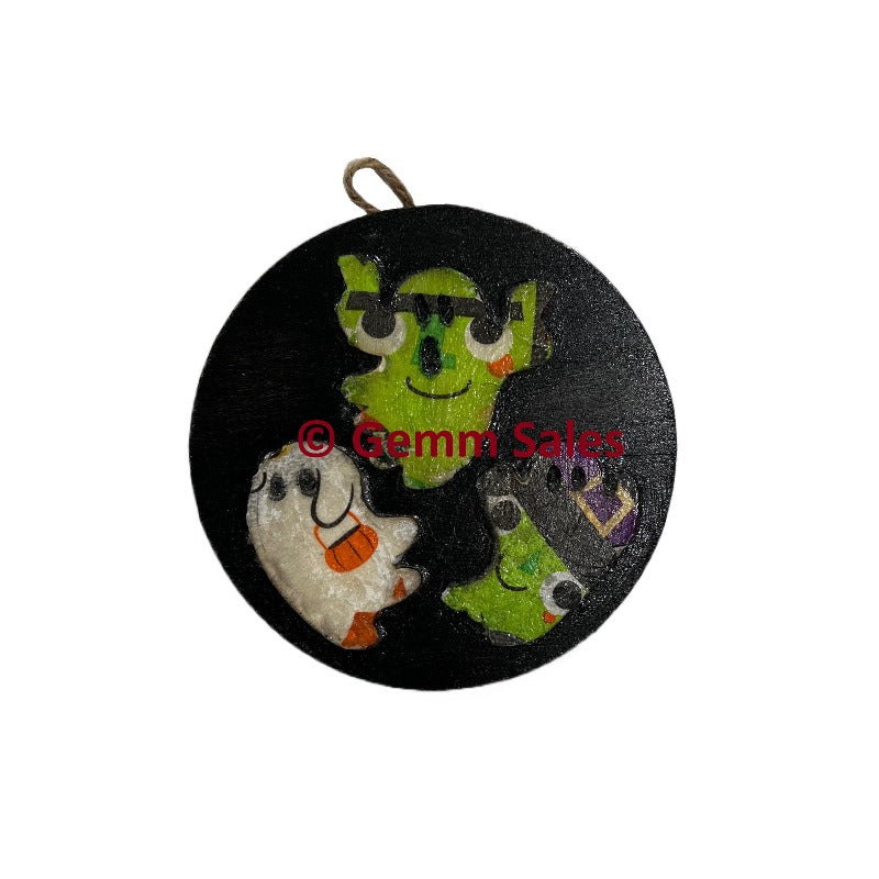 Halloween Wood Ghosts - Handmade