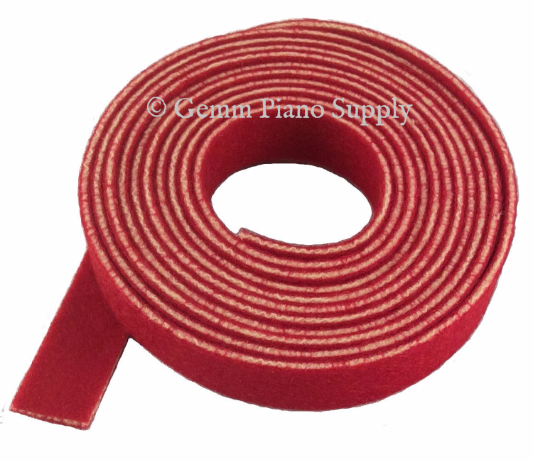 Piano Key Bushing Cloth, Medium 54" Long