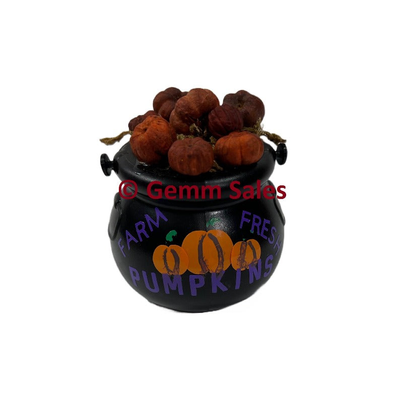 Miniature Halloween Cauldron - Farm Fresh Pumpkins
