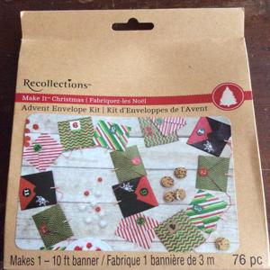 Christmas Recollections Make It Craft Advent Envelope Kit