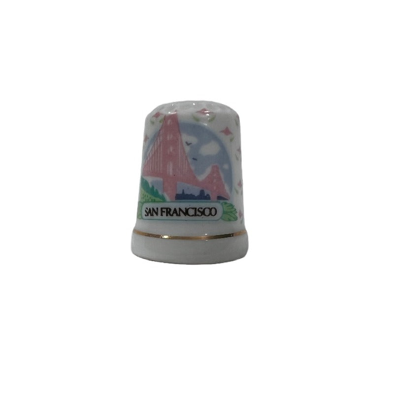 San Francisco California Golden Gate Bridge Souvenir Thimble