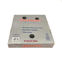 Sharp 11” Wall Clock with Brushed Aluminum Case