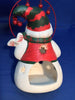 Snowman Tea light Candle Holder - 8" Tall