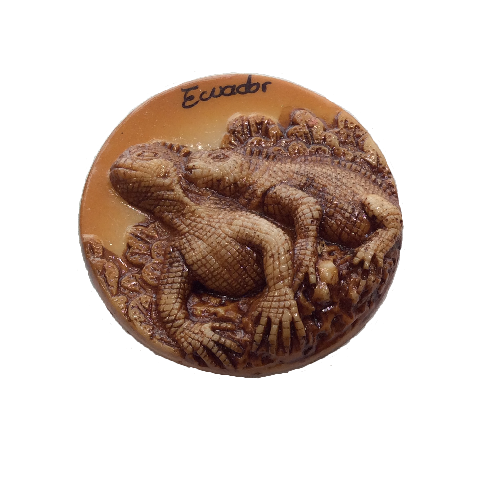 Authentic Ecuador Guayaquil Iguanas Magnet Souvenir