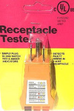 Receptacle Tester Detects Faulty Wiring in 3 Wire Receptacle