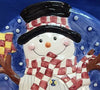 Christmas Snowman Platter