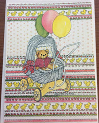 Lucy and Me Teddy Bear Note Cards, Vintage 1980's, Lucy and Me, Inc. Set of 3 Blank Note Cards