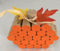 Cork Pumpkin, Fall Decor, Fall Leaves & Raffia