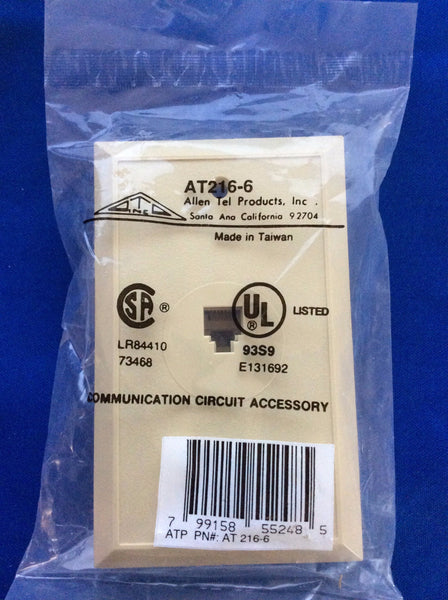 Allen Tel Products, Product # AT 216-6 Flush Jack 6 Wire