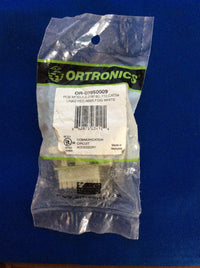 Ortronics OR-60950009, 2 Port Jack Module, Fog White