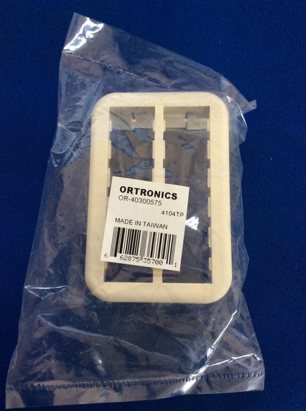 Ortronics OR-40300575-00 6 Port Faceplate, Ivory