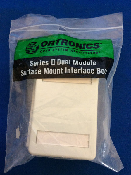 Ortronics OR-40400049 Series II, Dual Module, Fog White