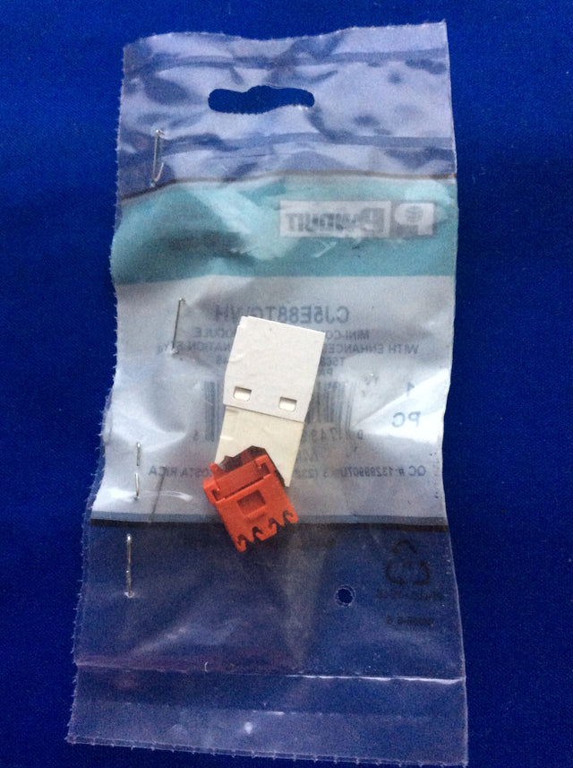 Panduit CJ5E88TGWH Cat5e Mini-Com TX-5e Jack Module, White