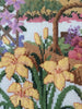 Cross Stitch Garden, Finished Cross Stitch Art, Finished Cross Stitch Piece