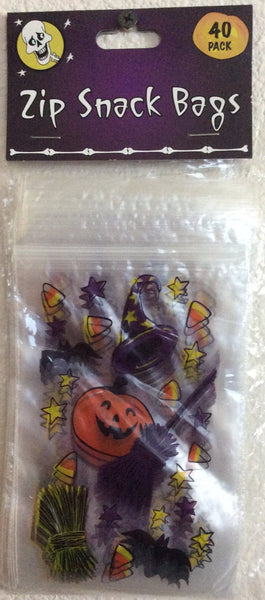 Halloween Zip Lock Treat Bags
