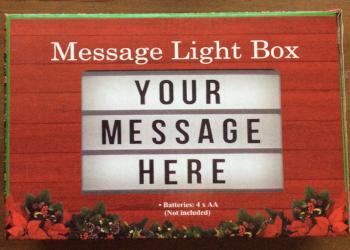 Message Light Box
