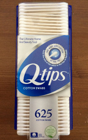 Q-Tips Cotton Swabs 625 Count 100% Pure Cotton