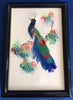 Feather Framed Handcrafted Exotic Bird Artwork