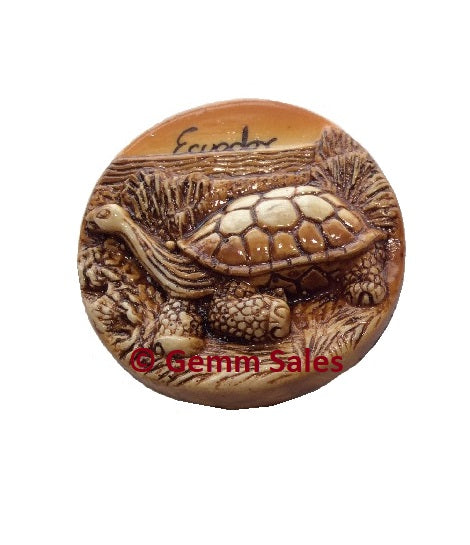 Authentic Ecuador Galapagos Turtle Magnet Souvenir
