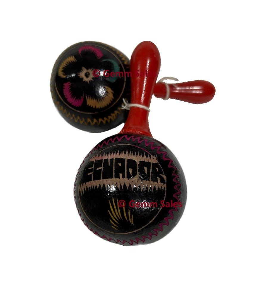 Authentic Ecuador Maracas Handmade, Small