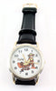 Authentic Disney Tigger Wrist Watch, Genuine Brown Leather Strap