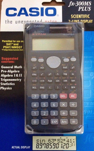 Casio Scientific Calculator, Fx-300MS Plus, Scientific 2-Line Display