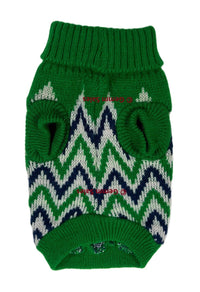 Chevron Print Dog Sweater - Small Medium