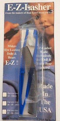 E-Z Lasher for Putting Eyelashes on Doll & Teddy Bear with 12-14 mm Eyes