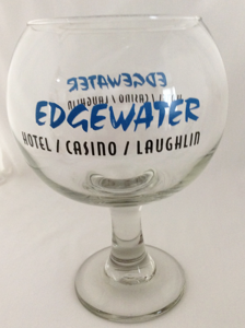 Edgewater Hotel & Casino Large Souvenir Margarita Glass Laughlin, Nevada