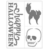 Halloween Small 6x8 Adhesive Stencils 6 pack