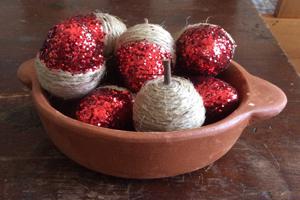 Handmade Fall Acorns Bowl Filler Set of 8