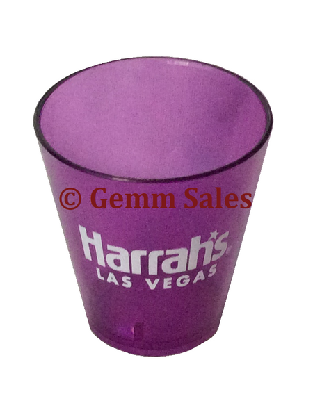 Harrah's Las Vegas Shot Glass - Purple