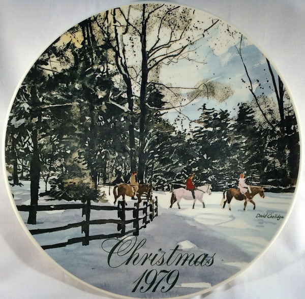 Christmas Smucker's Collectable Plate 1979