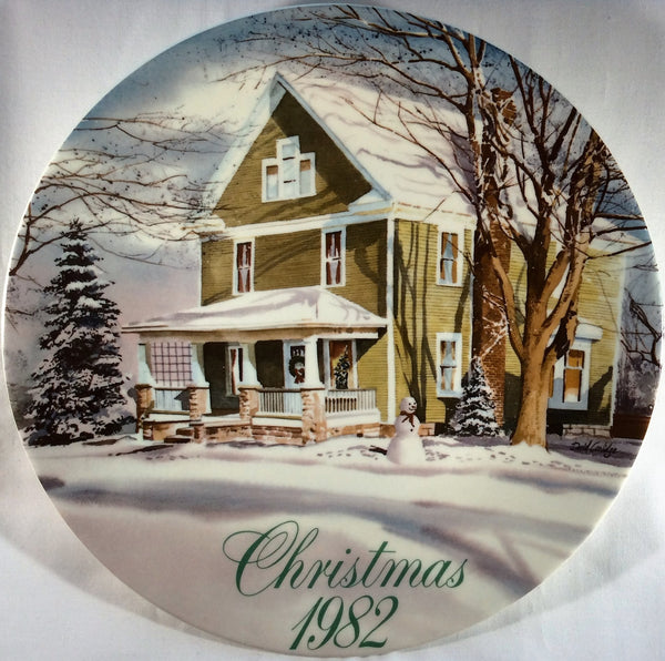 Christmas Smucker's Collectable Plate Commemorative 1982