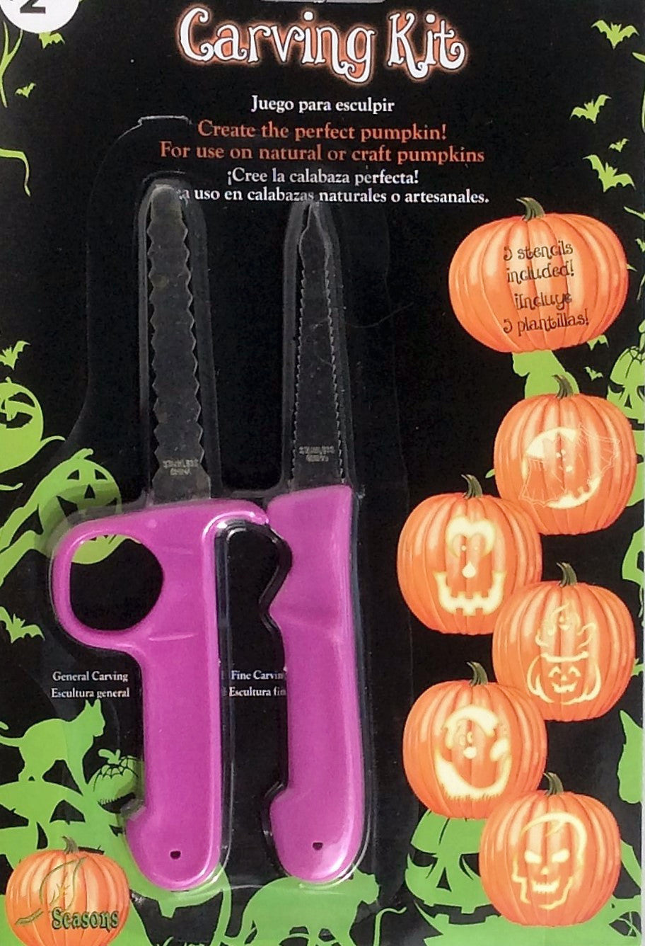 Pumpkin Carving Kit - 5 stencils