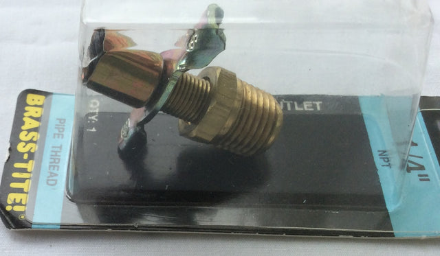 Motormite Drain Cock With Outlet 1/4" NPT #43177