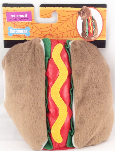 Dog Halloween Hotdog Costume, Size XX Small