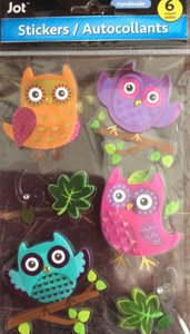 Jot Stickers Scrapbooking Stickers Handmade Pack of 6